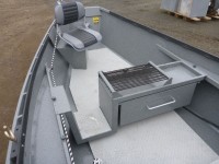 Drift Boat with Outboard Operator Seat