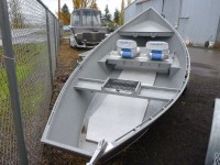 16' High Side Koffler Drift Boat Interior