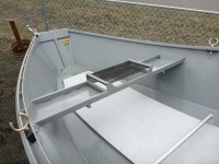 Koffler Aluminum Drift Boat with welded in Oarsman Seat